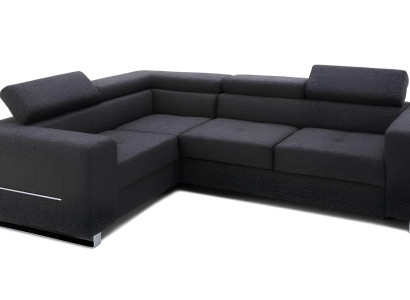 Moderns pelēks dīvāns ar gultas funkciju