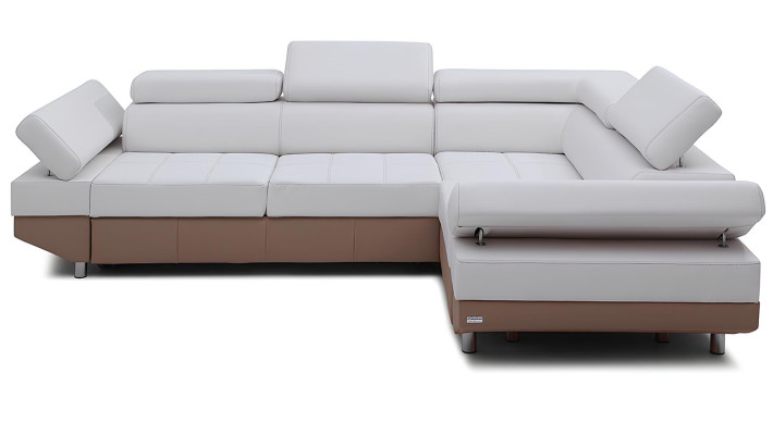 Mūsdienu stūra dīvāns ar ainavu dizainu, stūris, komplekts, polsterēts, 100% āda