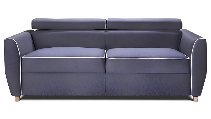 Mūsdienu trīs vietu dīvāns ar gultas funkciju