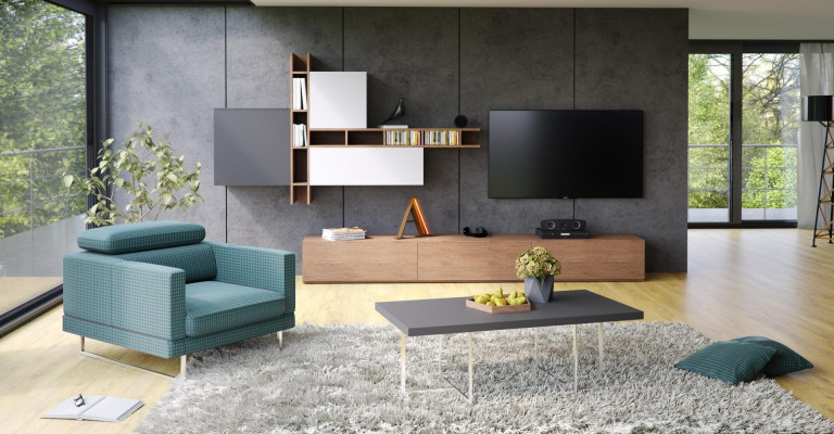 Dizaina krēsls ar auduma pārvalku 1 personai viesistabā TV klubā atpūtai