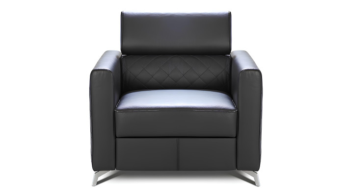 Dizainera polsterēts krēsls Relex no 100% Itāļu ādas 1 vietai