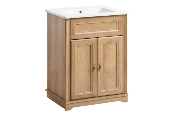 Mobilais vannas istabas mēbeļu komplekts ar izlietni, kas ir mazāka par 60 cm