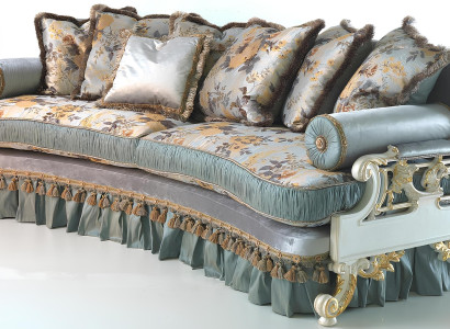 Itāļu dizaina dīvāns zils 4 personām