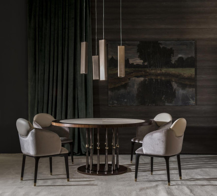 Itāļu baroka stila apaļais galds