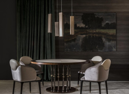 Itāļu baroka stila apaļais galds