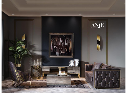 Luksusa 3-vietīgs taupe dīvāns viesistabas mēbelēm