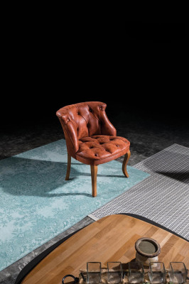 Brūns ādas krēsls kokteiļu krēsls dizaina luksusa mēbeles viesistabai