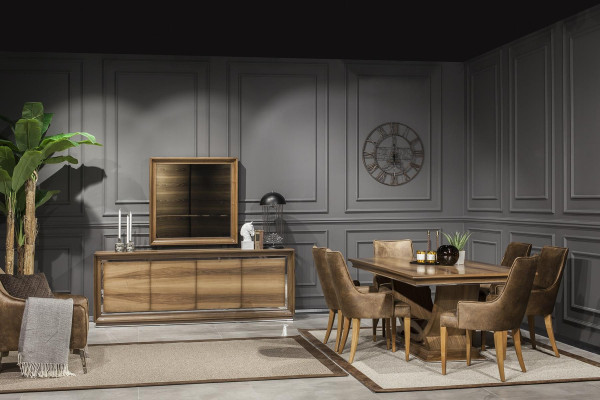 Luksusa ēdamgalda 207x101cm elegants koks