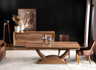 Ēdamistabas mēbeļu komplekts ar galdu un krēsliem Ēdamistabas mēbeļu komplekts ar galdu un krēsliem