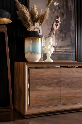 Brūna koka komode 218 cm