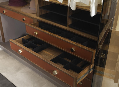 Bīdāmā skapja ar caurspīdīgām durvīm