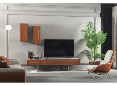 Multifunkcionāla oranža tērauda plaukts