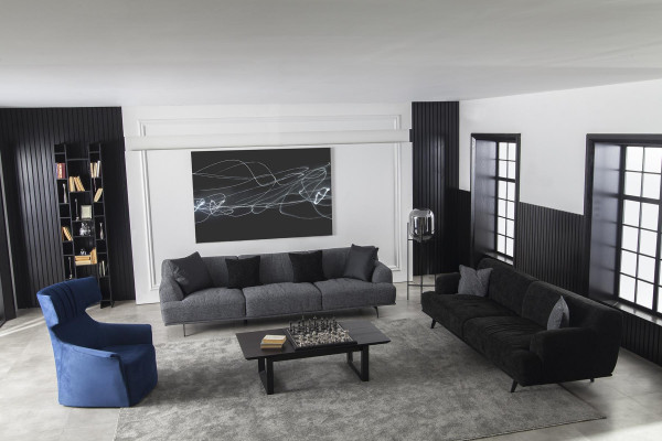 Stūra dīvāns 3 vietām 235 cm audums