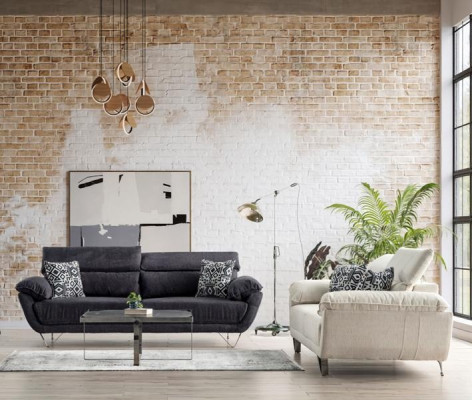 Ērts stūra dīvāns 3+3 dīvāna relaksācijas komplekts