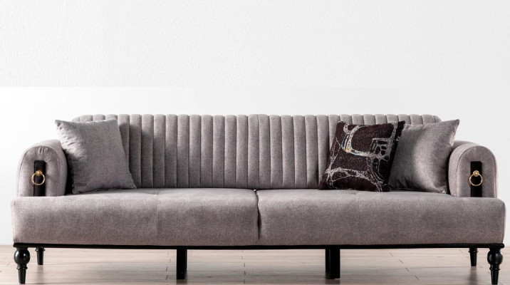 Ērts 3-vietīgs dīvāns jūsu viesistabai ar komfortu un modernu dizainu