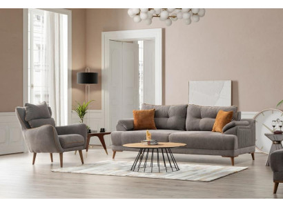 3+3+1 dīvāna kombinācija jūsu modernajai viesistabai