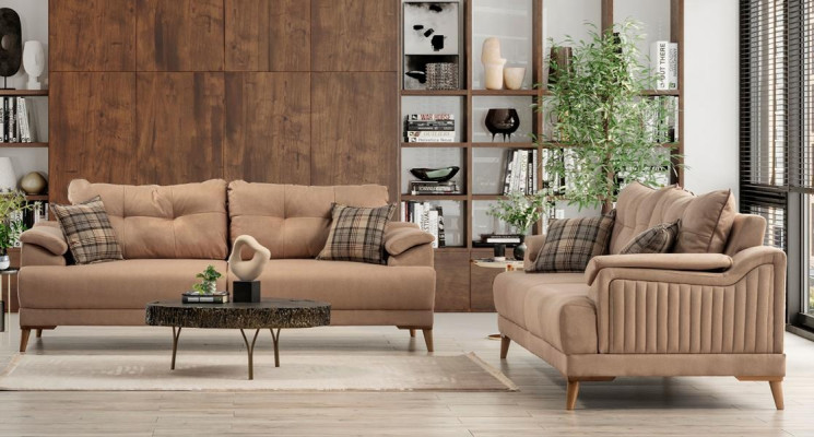 Ērts 3-vietīgs dīvāns ar elegantu dizainu jebkurai viesistabai