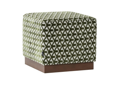 Zaļš un balts pūfs