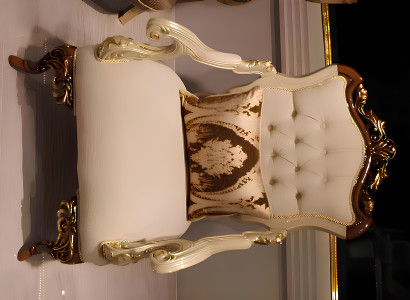 Luksusa viesistabas komplekts Exquisiten 2 dīvāni un dizaina krēsls