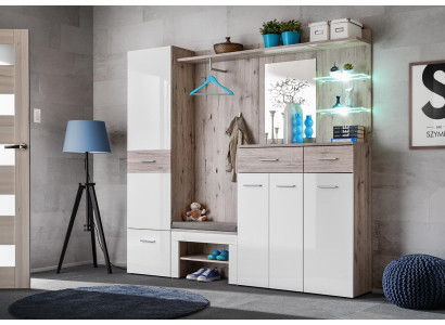 Modernas koka apavu mēbeļu komplekts