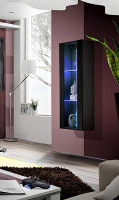 Modernā stila piekārtais izstādes skapja mēbeļu dizains viesistabai