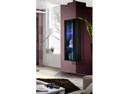 Modernā stila piekārtais izstādes skapja mēbeļu dizains viesistabai