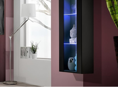 Modernā stila piekārtais izstādes skapja mēbeļu dizains viesistabai