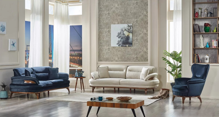 3 daļu viesistabas dīvānu komplekts audumā 2x mūsdienīgi 3 sēdvietu dīvāni atzveltne grezna mēbele