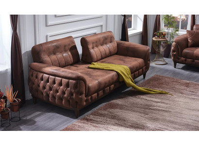 Luksusa mūsdienu dizaina 3-vietīgs dīvāns ādas