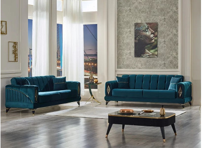 2-vietīgs dīvāns komplekts zaļai viesistabai