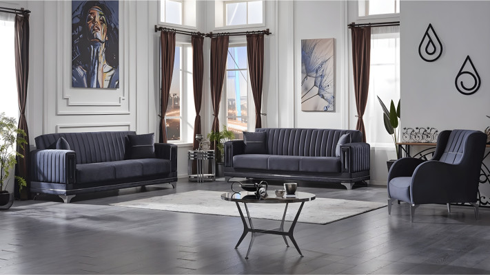 3+3+1 dīvānu komplekts polsterēta mēbele viesistabai