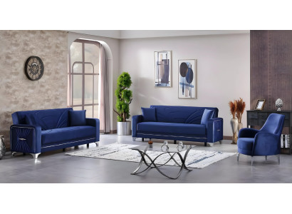 Pilnīgs kanape viesistabai 3+3+1 sēdvietas dizaina mēbeles polsterēts komplekts