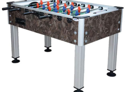 Augstas kvalitātes brūns MDF un alumīnija galda futbols ar modernu dizainu Augstas kvalitātes brūns MDF un alumīnija galda futbols ar modernu dizainu