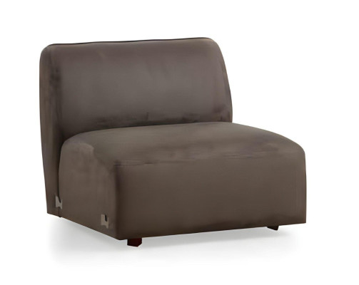 Pelēks 6-vietīgs dizaina auduma dīvāns