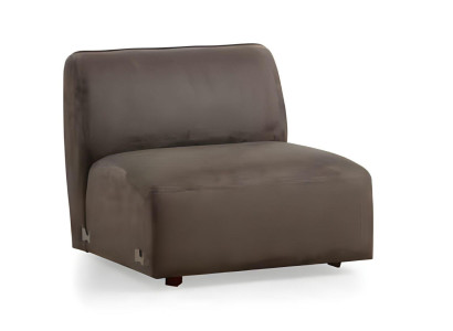 Pelēks 6-vietīgs dizaina auduma dīvāns