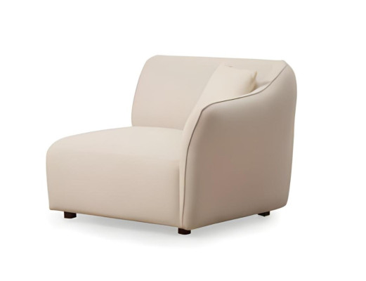 Balts auduma dizaina dīvāns elegants viesistabas dīvāns 4 vietām