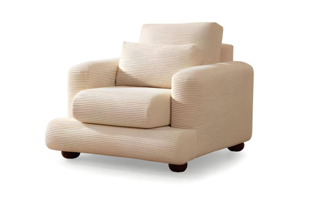 Luksusa balts auduma dīvānu komplekts 3 sēdvietām 3 gabali