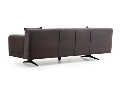 Pelēki balts dīvāns viesistabai, dizaina krēsls 2x 3 sēdvietas