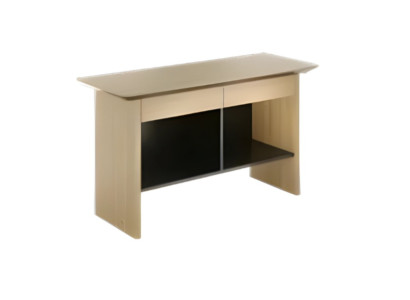 Mūsdienīgs brūns melns koka biroja galds