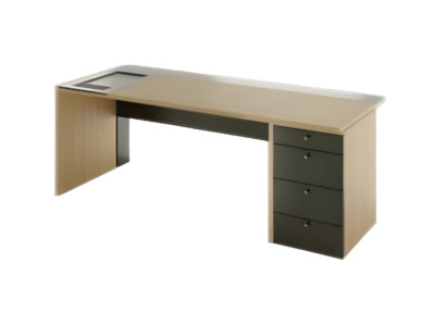 Melna-brūna dizaina biroja galds luksusa birojam