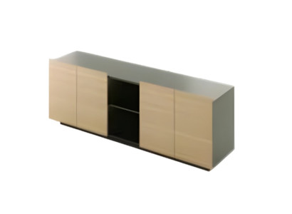 Elegants biroja komplekts ar deluxe dokumentu skapīti un moderniem sienas paneļiem