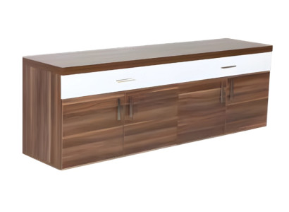 Mūsdienīga brūna un balta dokumentu skapīša, luksusa biroja mēbeļu, daudzfunkcionāla skapīša