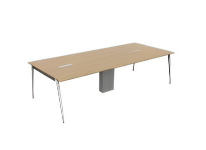 Moderns bežs konferenču galds biroja mēbeles koks