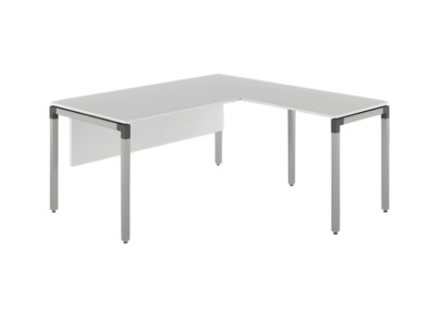 Luksusa gaiši pelēks stūra galds