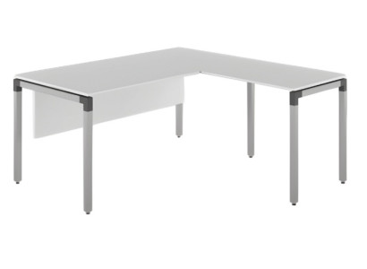 Luksusa gaiši pelēks stūra galds