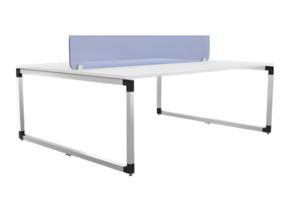 Elegants moderns koka biroja galds pelēkā krāsā