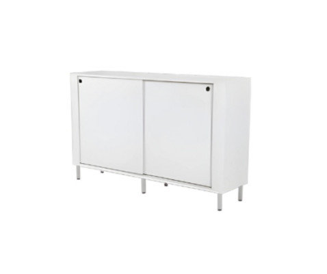 Mūsdienīga balta dokumentu skapja dizaina biroja mēbele