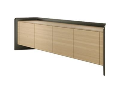 Luksusa koka dokumentu skapītis brūnā pelēkā krāsā birojam