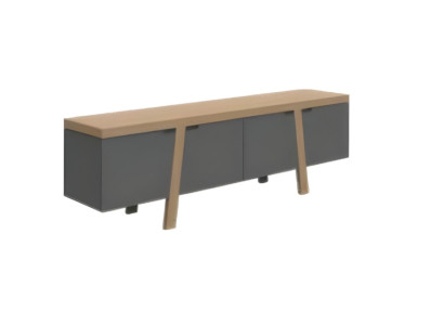 Mūsdienīga brūna un melna dokumentu skapja mēbele