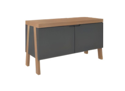 Mūsdienīga brūna un melna luksusa komoda birojam